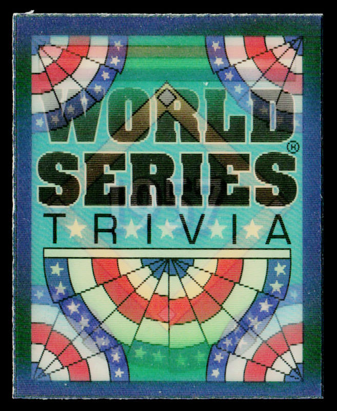 Three for Lew 1991 Score Magic Motion: World Series Trivia #18