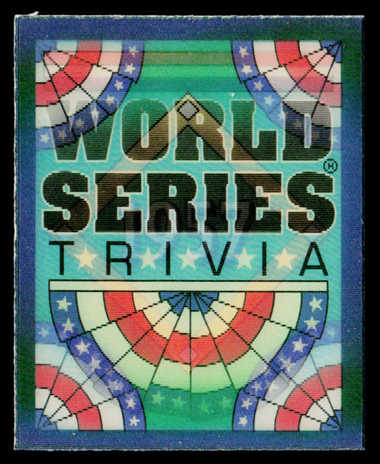 Three for Lew 1991 Score Magic Motion: World Series Trivia #18