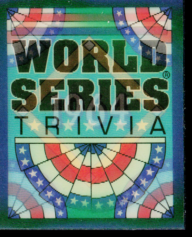 End of an Era 1991 Score Magic Motion: World Series Trivia #21