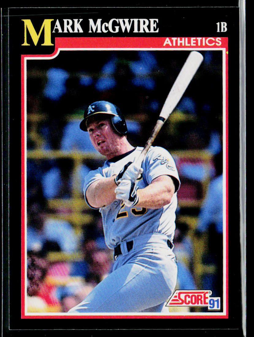 Mark McGwire 1991 Score #324 Oakland Athletics
