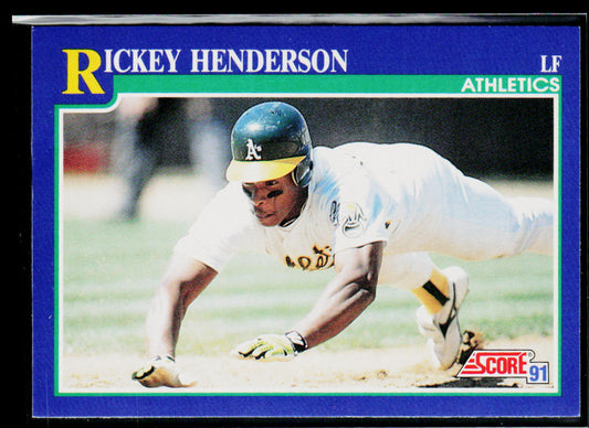 Rickey Henderson 1991 Score #10 Oakland Athletics