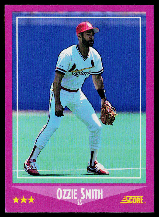 Ozzie Smith 1988 Score #12 St. Louis Cardinals