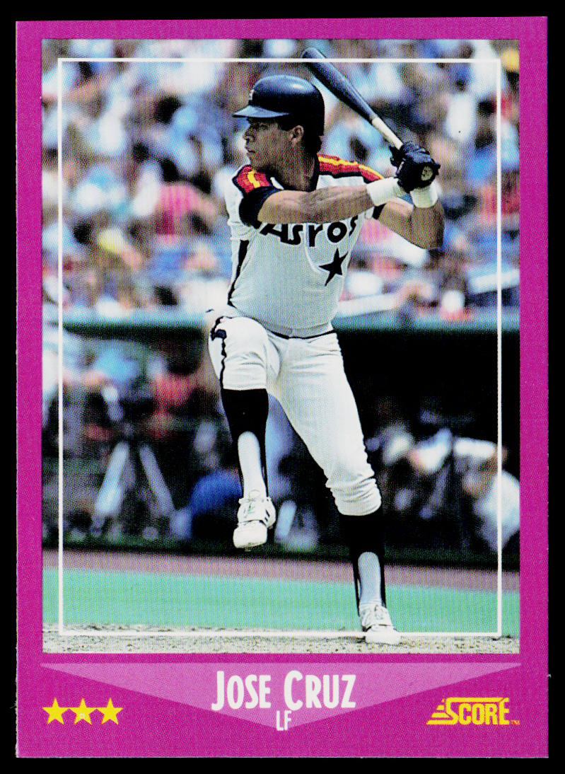 Jose Cruz 1988 Score #28 Houston Astros