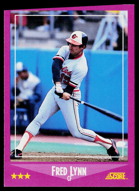 Fred Lynn 1988 Score #42 Baltimore Orioles