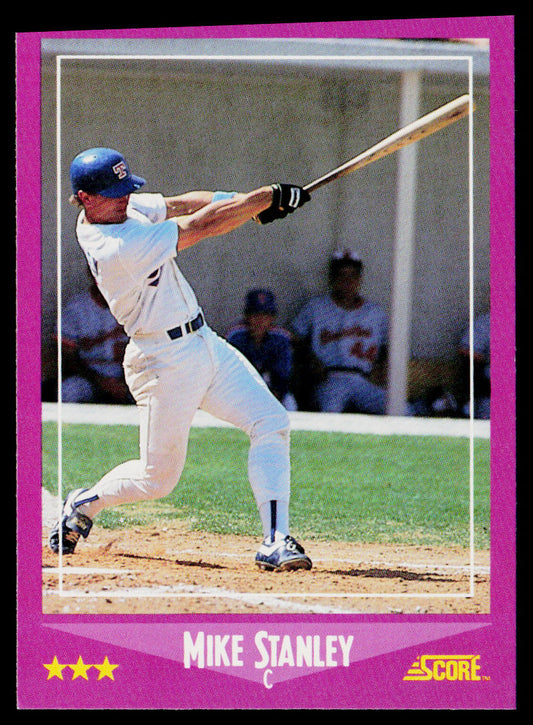 Mike Stanley 1988 Score #47 Texas Rangers