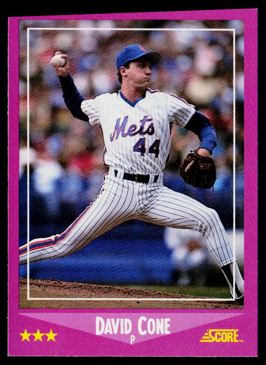 David Cone 1988 Score #49 New York Mets