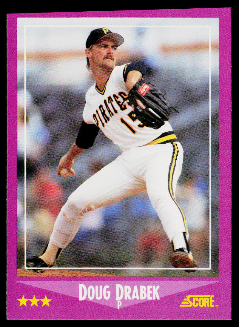 Doug Drabek 1988 Score #51 Pittsburgh Pirates