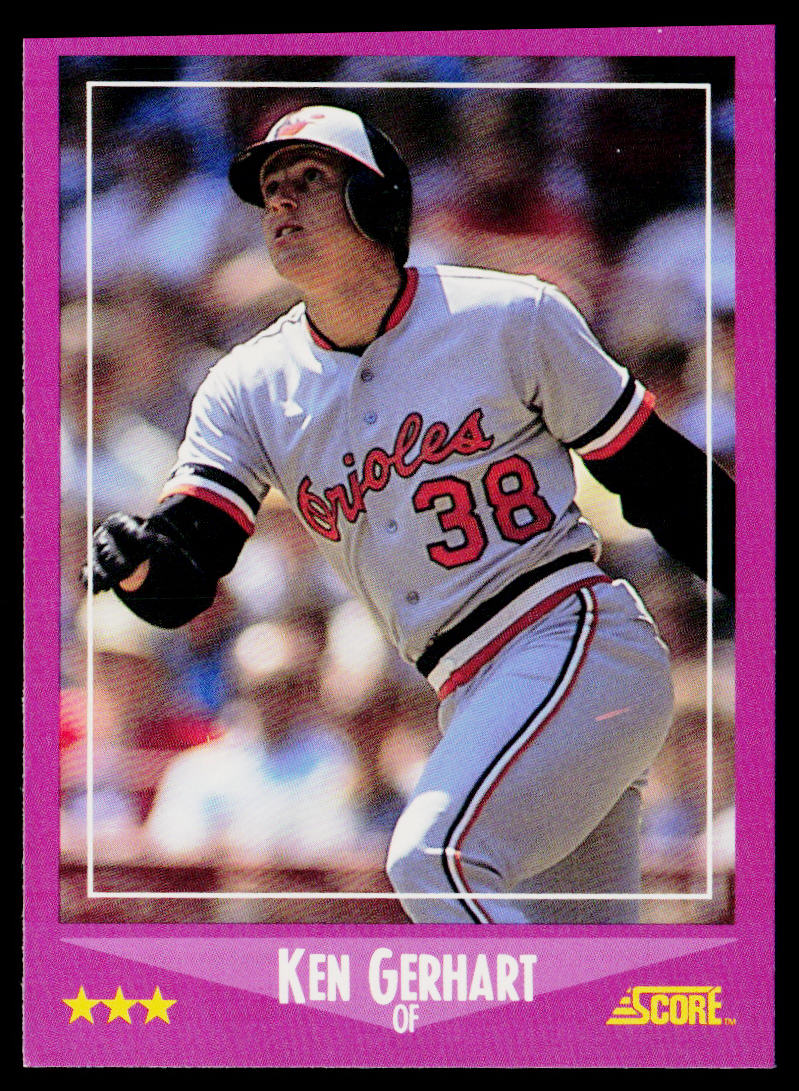 Ken Gerhart 1988 Score #58 Baltimore Orioles