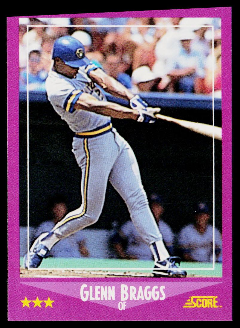 Glenn Braggs 1988 Score #59 Milwaukee Brewers
