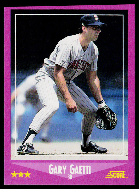 Gary Gaetti 1988 Score #62 Minnesota Twins