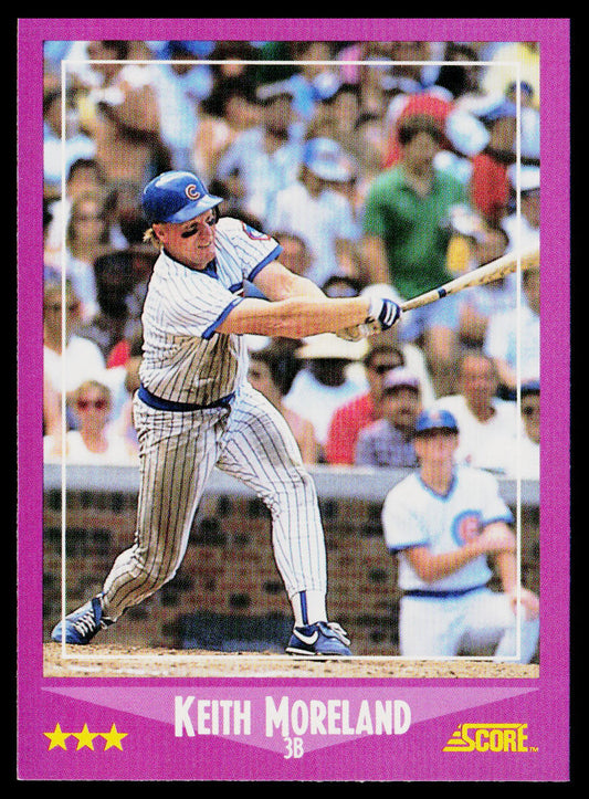 Keith Moreland 1988 Score Promos #71 Chicago Cubs
