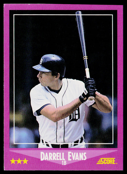 Darrell Evans 1988 Score #75 Detroit Tigers