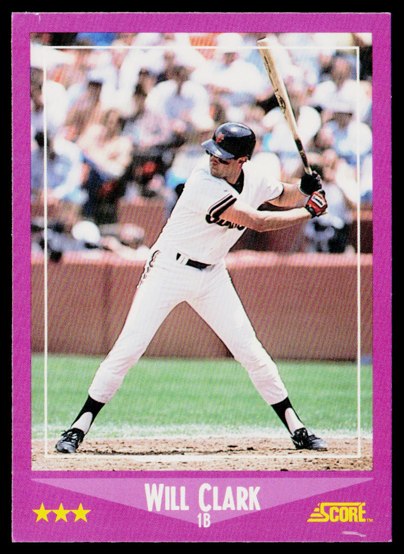 Will Clark 1988 Score #78 San Francisco Giants
