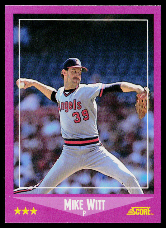 Mike Witt 1988 Score #81 California Angels
