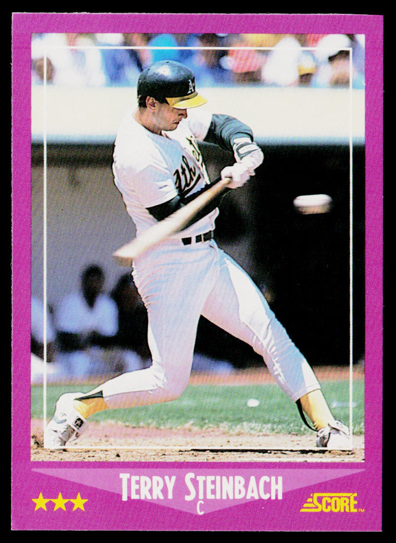Terry Steinbach 1988 Score #82 Oakland Athletics