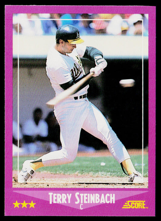 Terry Steinbach 1988 Score #82 Oakland Athletics