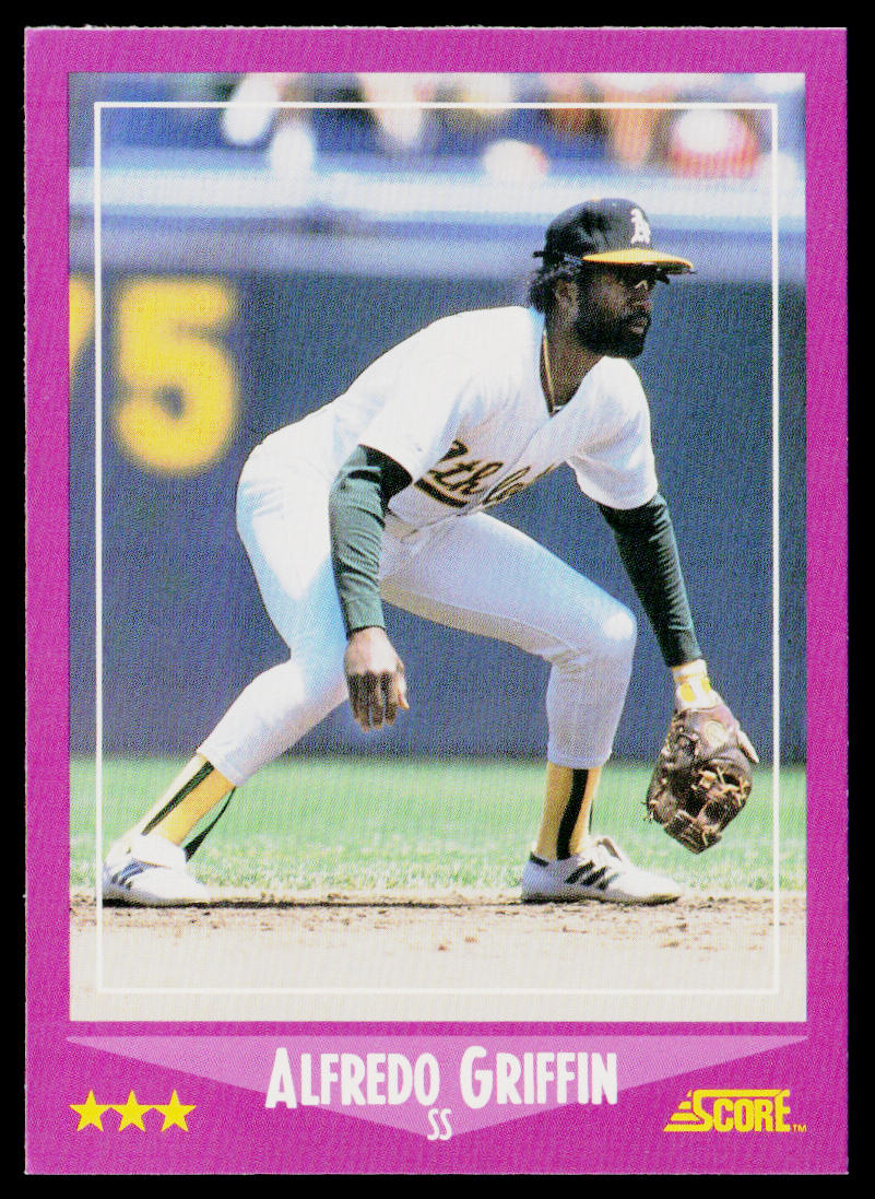 Alfredo Griffin 1988 Score #88 Oakland Athletics