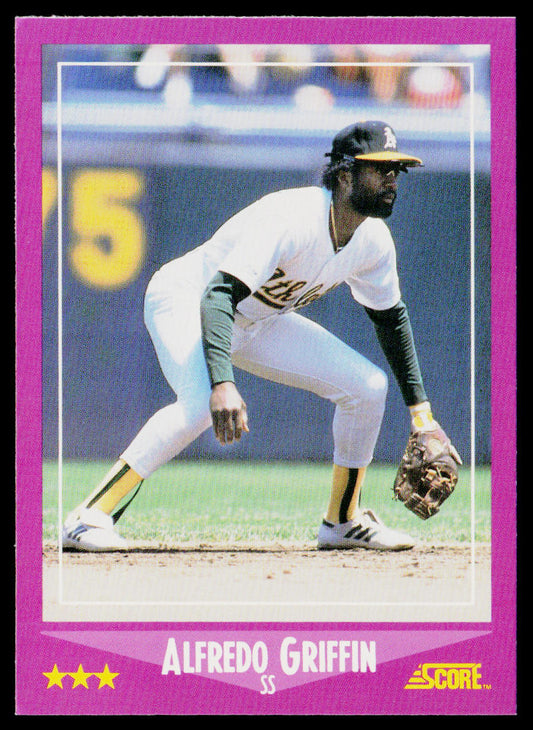 Alfredo Griffin 1988 Score #88 Oakland Athletics
