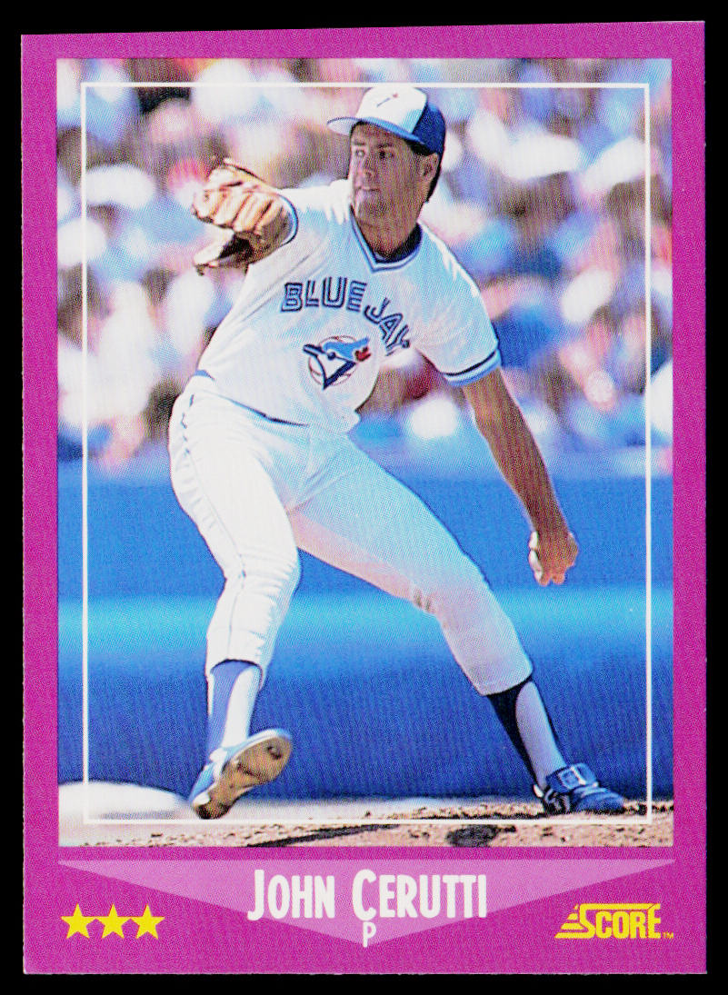 John Cerutti 1988 Score #98 Toronto Blue Jays