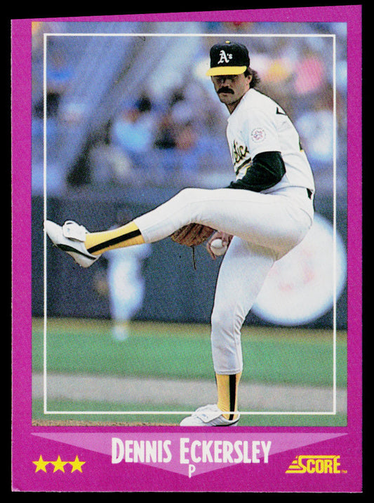 Dennis Eckersley 1988 Score #104 Oakland Athletics