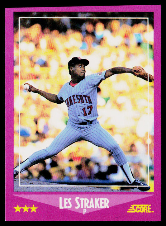 Les Straker 1988 Score #108 RC Minnesota Twins