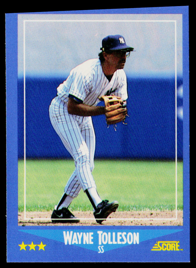 Wayne Tolleson 1988 Score #117 New York Yankees