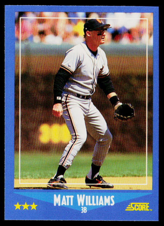 Matt Williams 1988 Score #118 RC San Francisco Giants