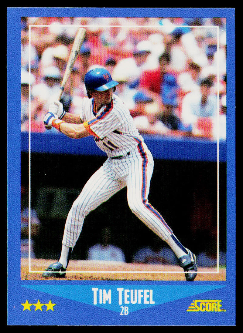 Tim Teufel 1988 Score #128 New York Mets