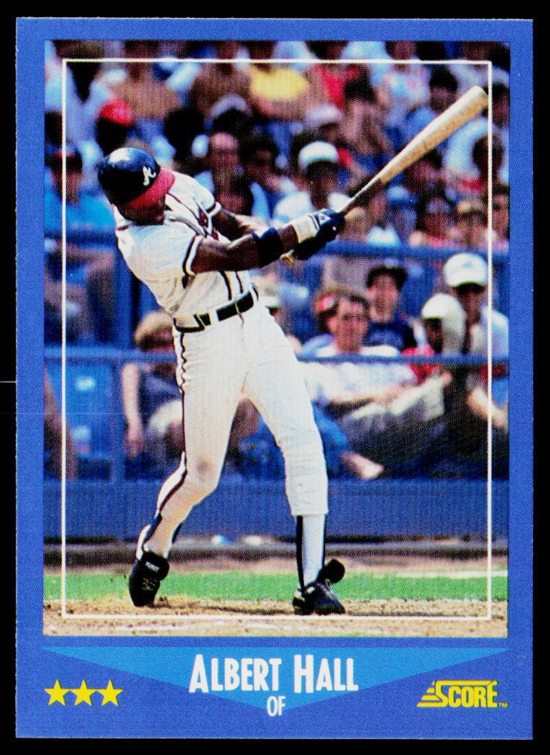Albert Hall 1988 Score #148 Atlanta Braves