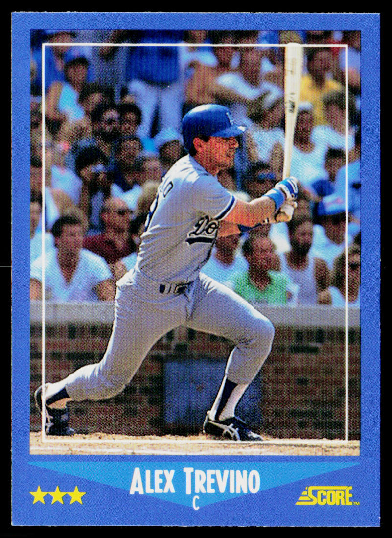 Alex Trevino 1988 Score #182 Los Angeles Dodgers