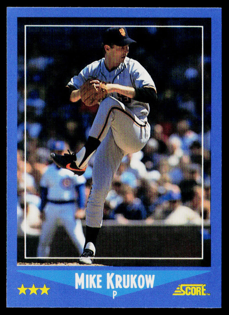 Mike Krukow 1988 Score #185 San Francisco Giants