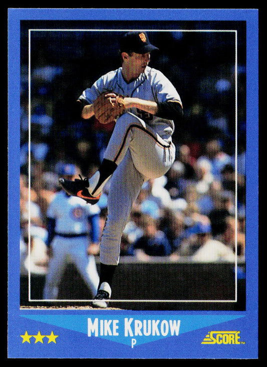 Mike Krukow 1988 Score #185 San Francisco Giants