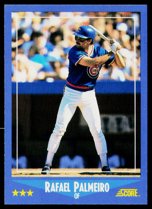 Rafael Palmeiro 1988 Score #186 Chicago Cubs