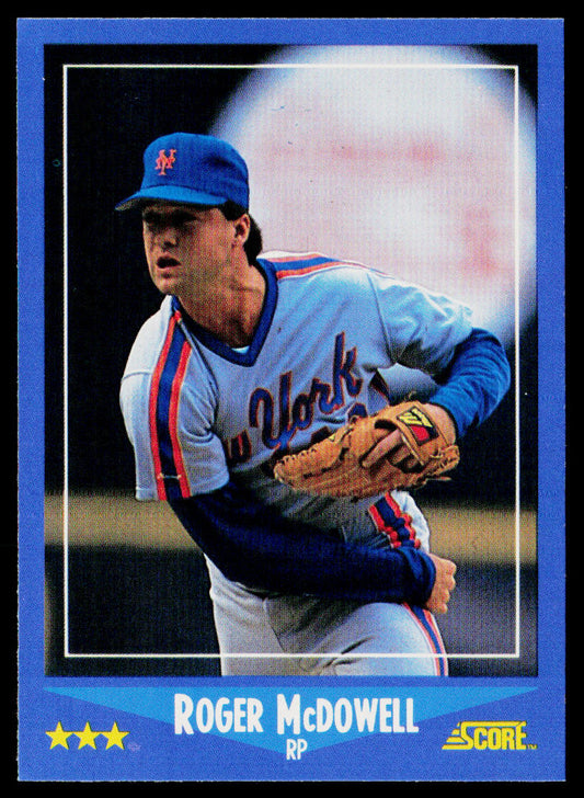Roger McDowell 1988 Score #188 New York Mets