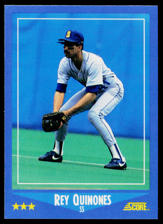 Rey Quinones 1988 Score #192 Seattle Mariners