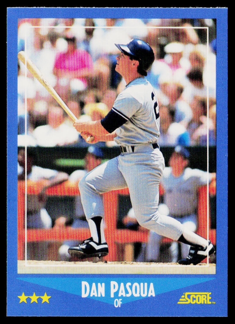 Dan Pasqua 1988 Score #196 New York Yankees