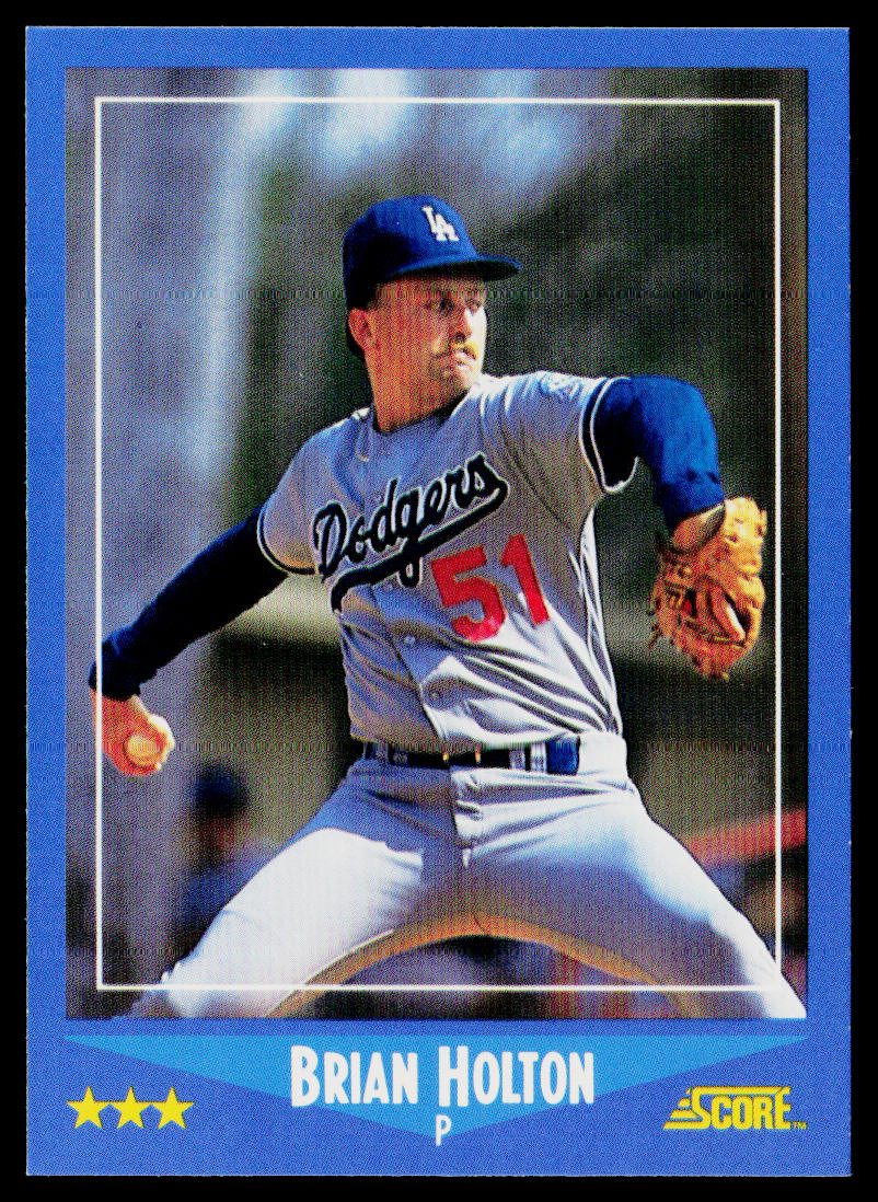 Brian Holton 1988 Score #208 Los Angeles Dodgers