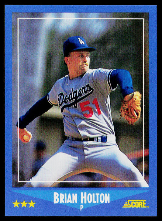 Brian Holton 1988 Score #208 Los Angeles Dodgers