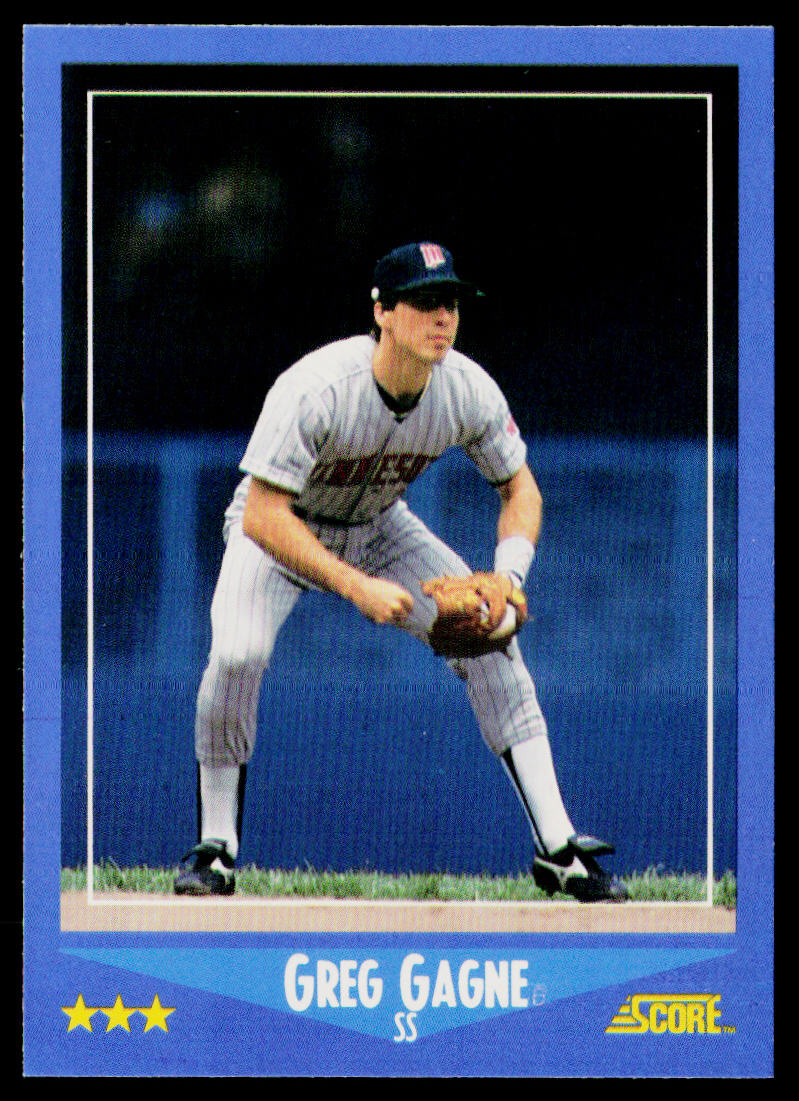 Greg Gagne 1988 Score #214 Minnesota Twins
