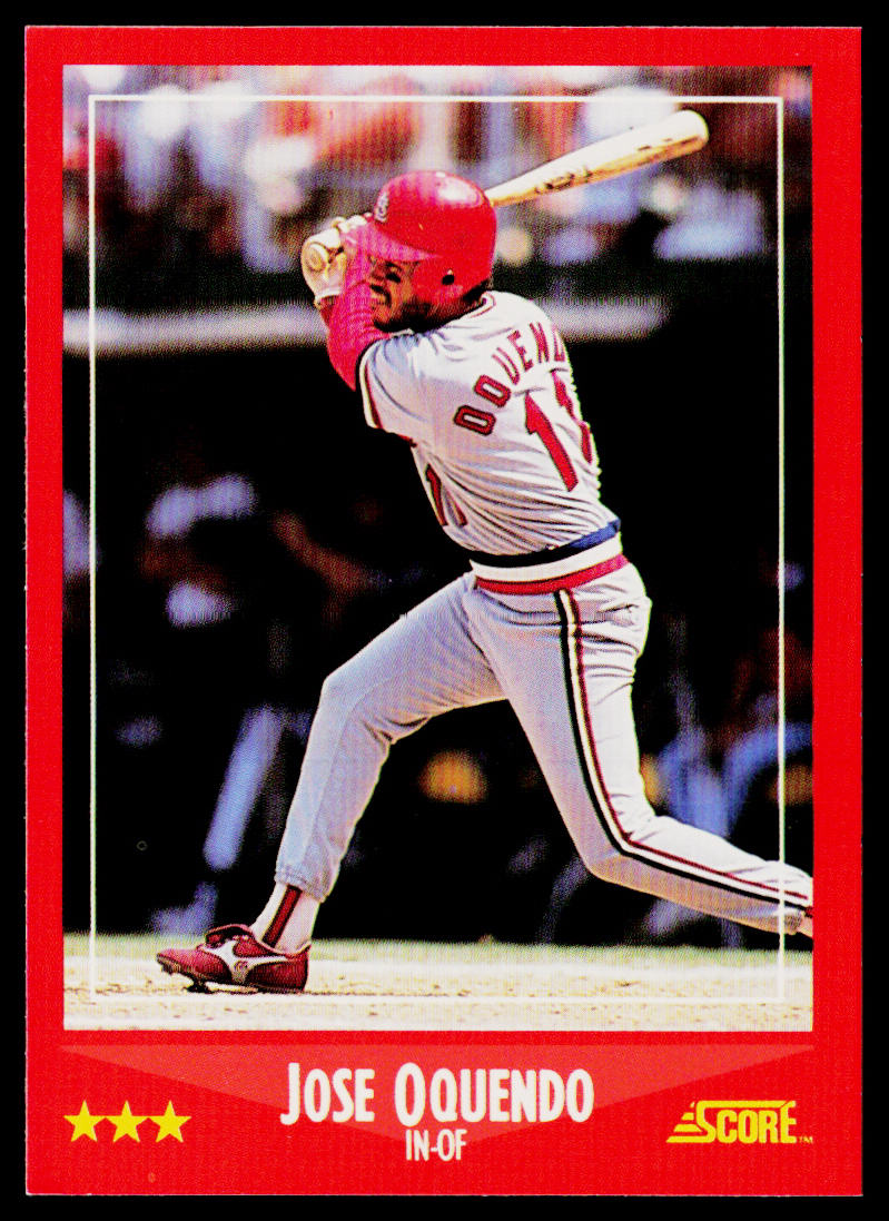 Jose Oquendo 1988 Score #248 St. Louis Cardinals