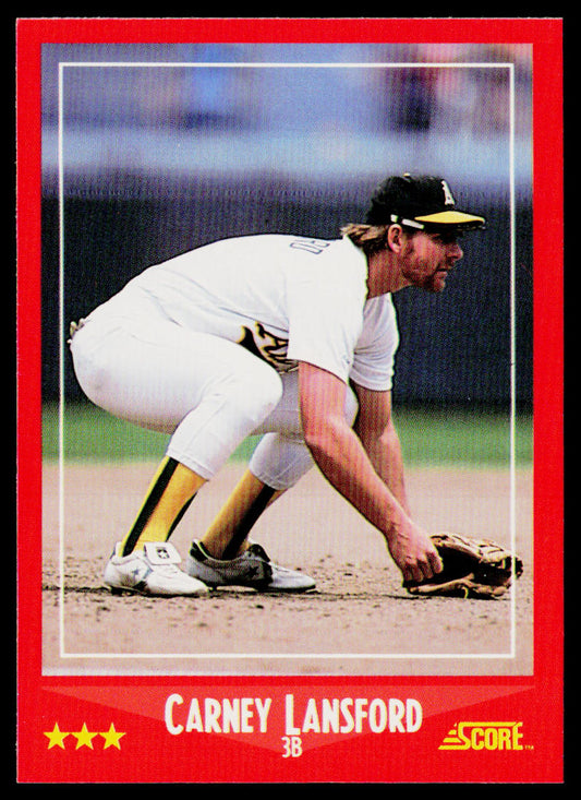 Carney Lansford 1988 Score #253 Oakland Athletics