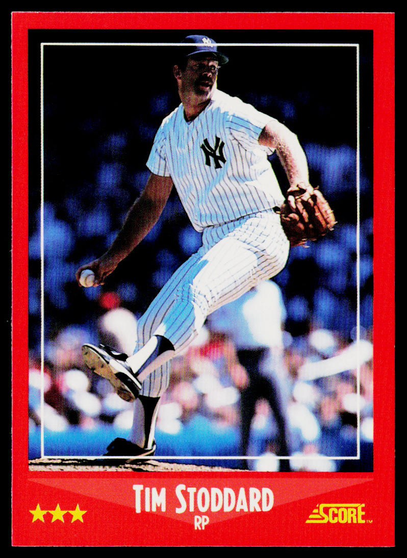 Tim Stoddard 1988 Score #258 New York Yankees