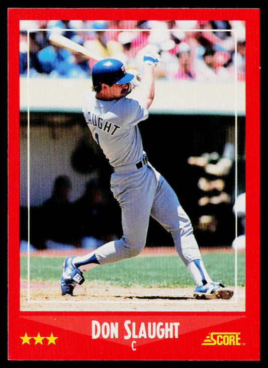 Don Slaught 1988 Score #268 Texas Rangers