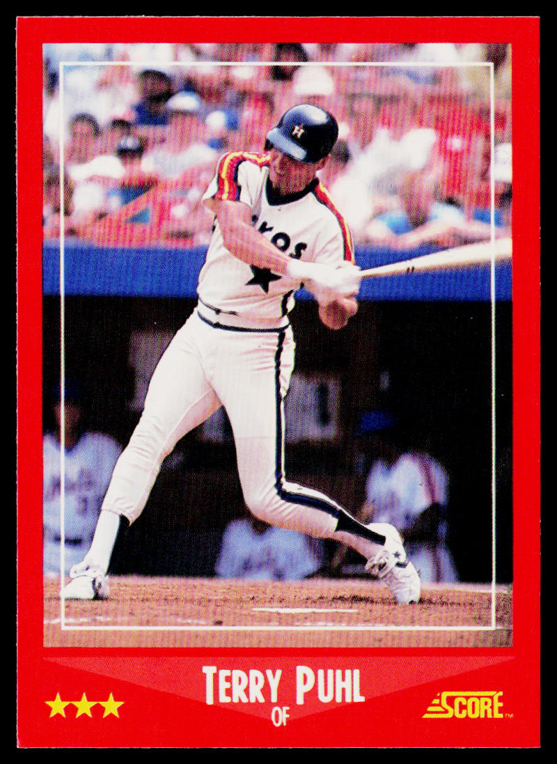 Terry Puhl 1988 Score #282 Houston Astros