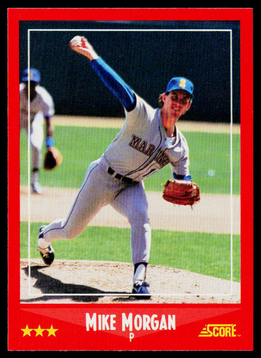 Mike Morgan 1988 Score #295 Seattle Mariners