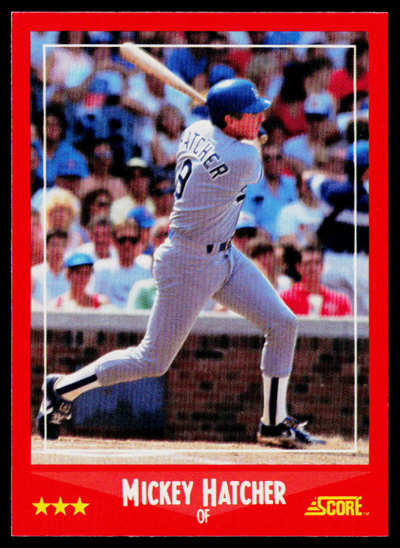 Mickey Hatcher 1988 Score #298 Los Angeles Dodgers