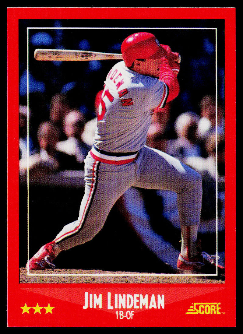 Jim Lindeman 1988 Score #302 St. Louis Cardinals