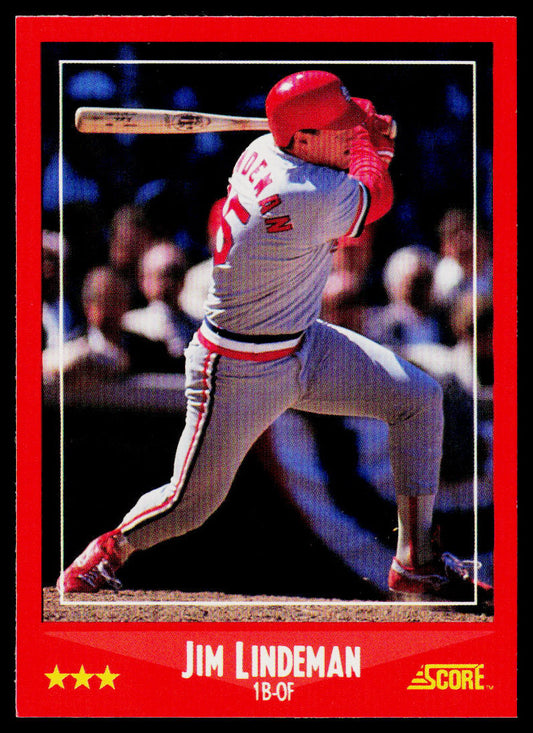 Jim Lindeman 1988 Score #302 St. Louis Cardinals
