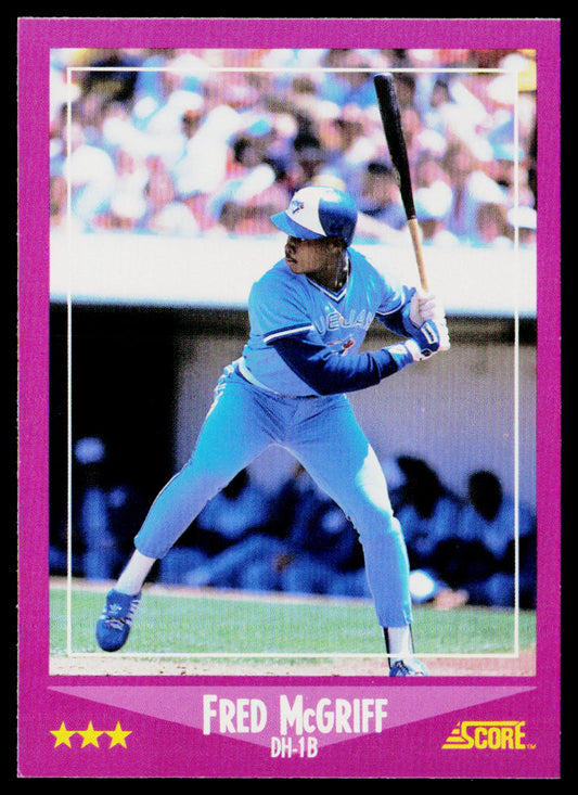 Fred McGriff 1988 Score #107 Toronto Blue Jays