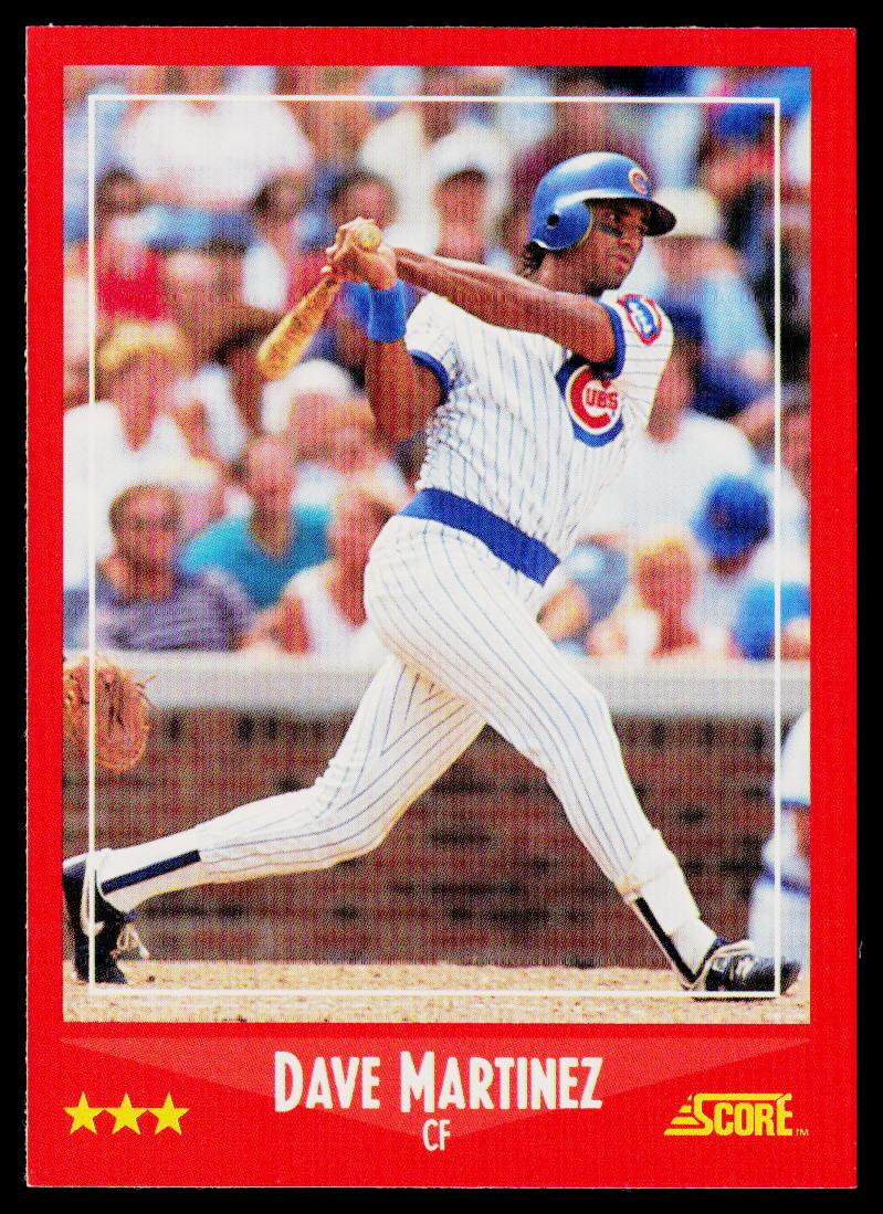 Dave Martinez 1988 Score #223 Chicago Cubs